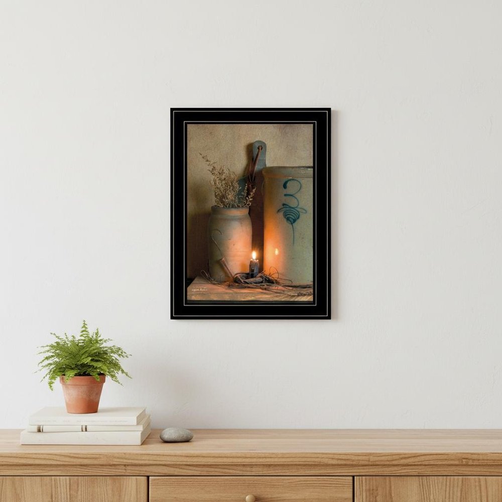 No 3 Bee Sting on a crock 2 Black Framed Print Wall Art — view 4