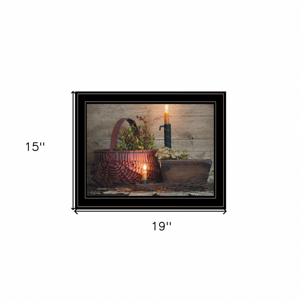 The Red Basket 2 Black Framed Print Wall Art — view 3
