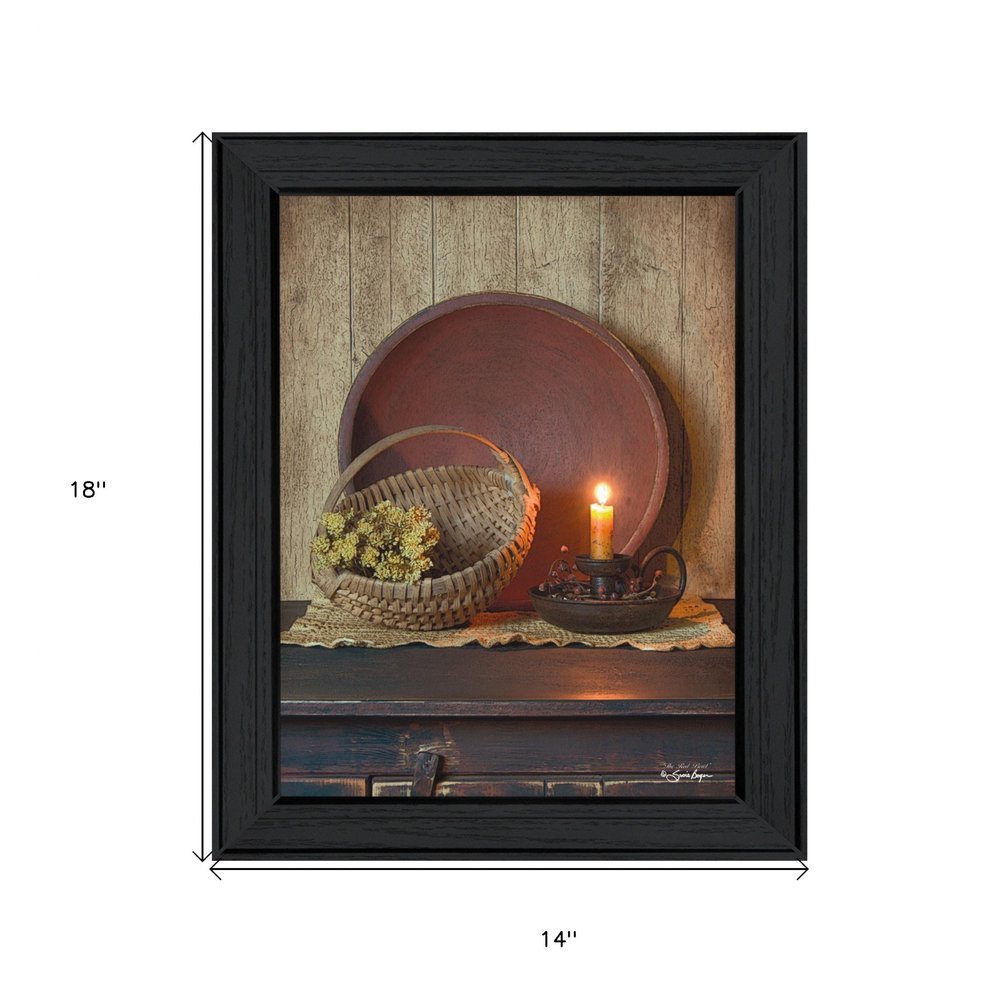 The Red Bowl 1 Black Framed Print Wall Art — view 3