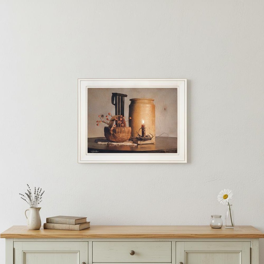 Bittersweet Basket 1 White Framed Print Wall Art — view 4