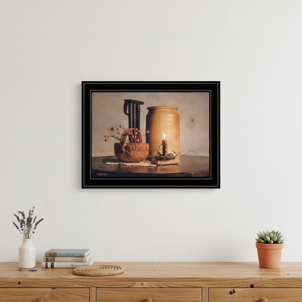 Bittersweet Basket 2 Black Framed Print Wall Art — view 5