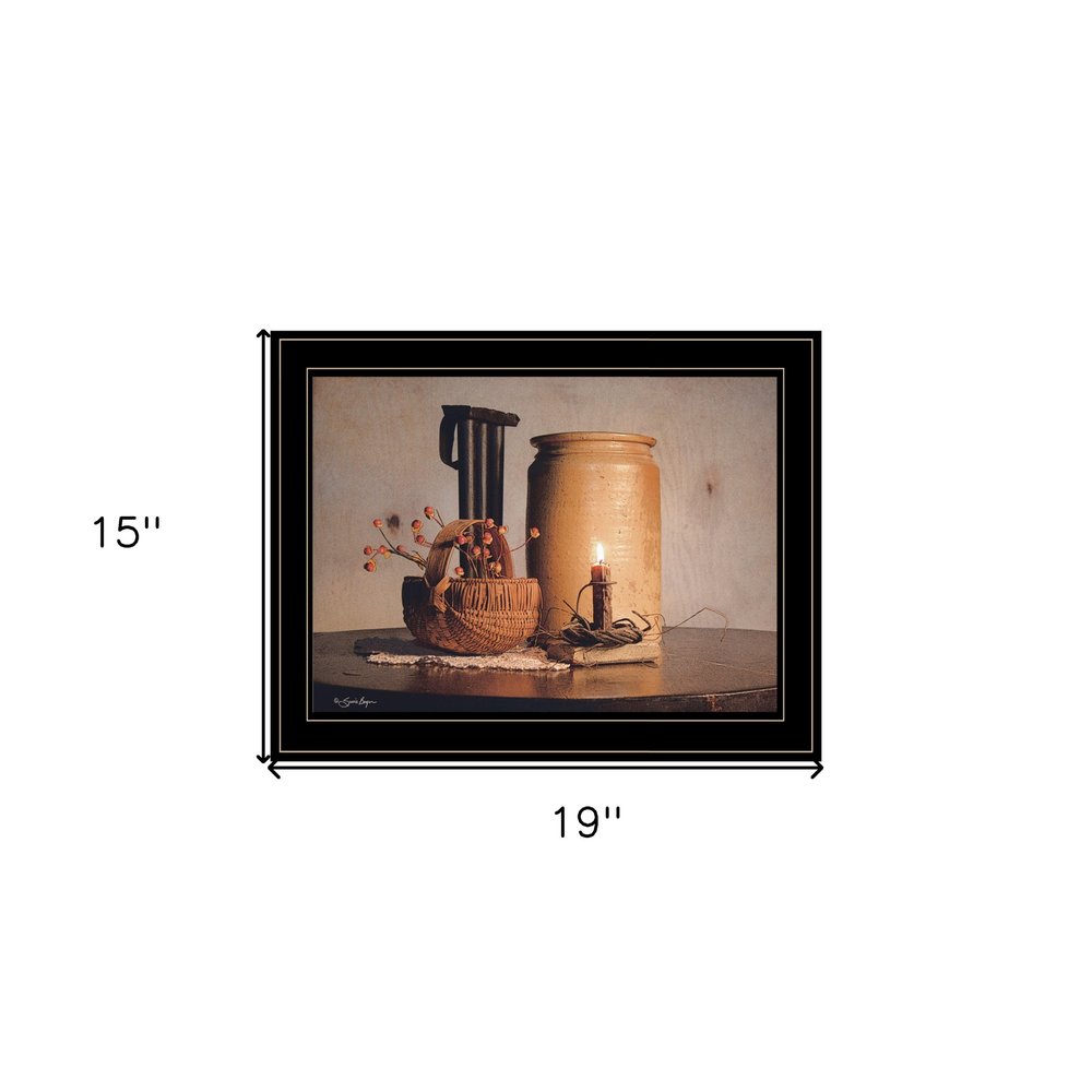 Bittersweet Basket 2 Black Framed Print Wall Art — view 3