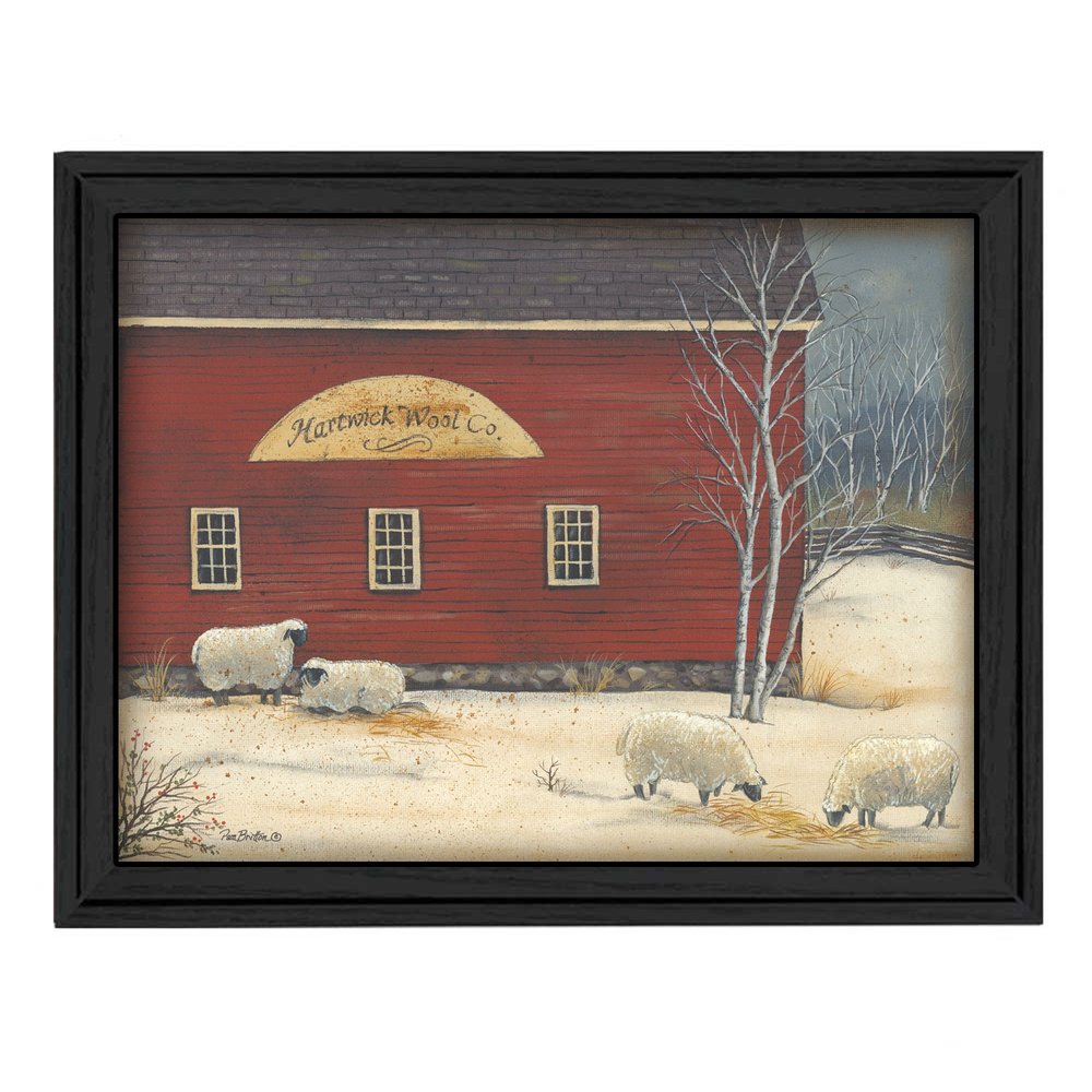 Hartwick Wool Co Black Framed Print Wall Art — view 1