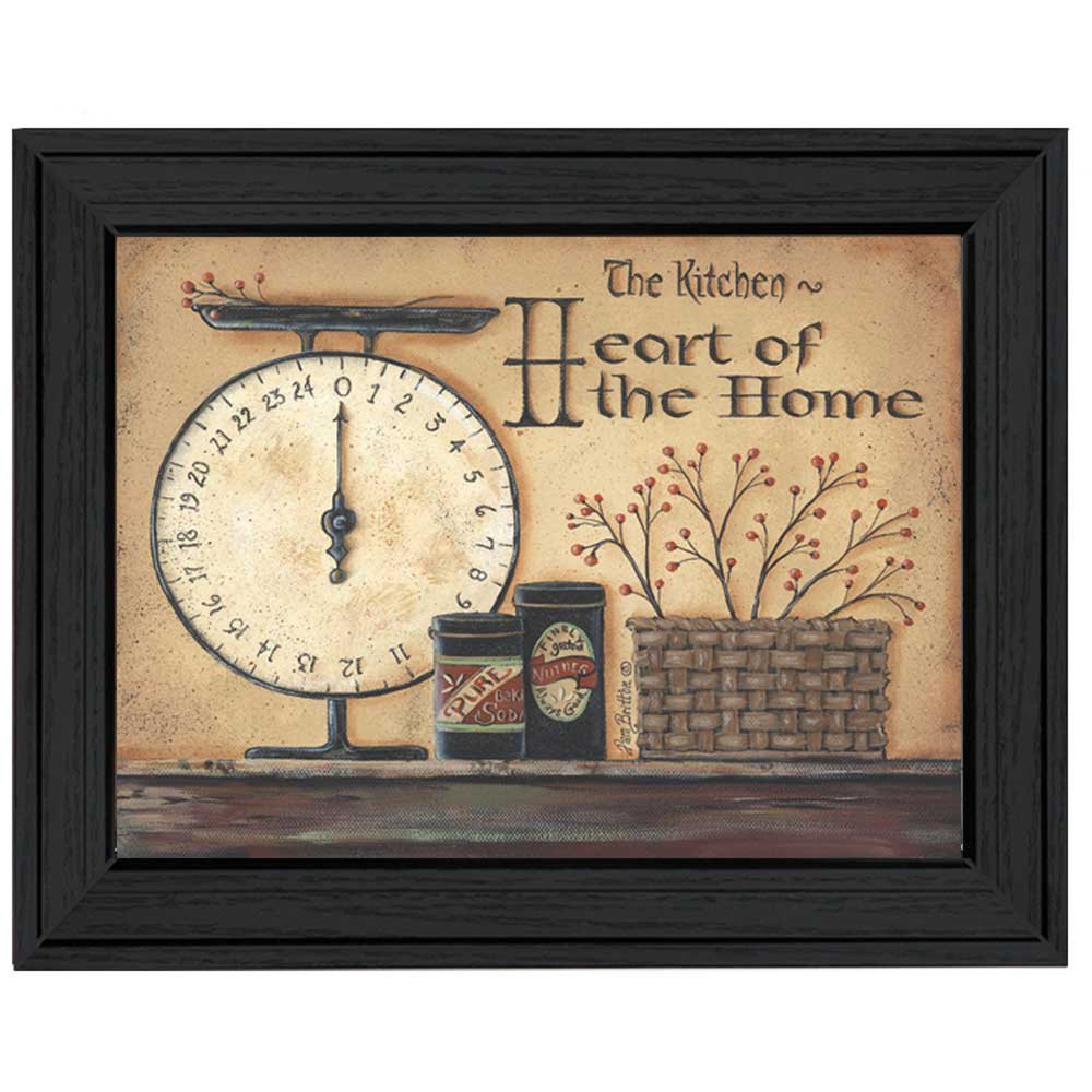 Heart of the Home 3 Black Framed Print Kitchen Wall Art — view 1