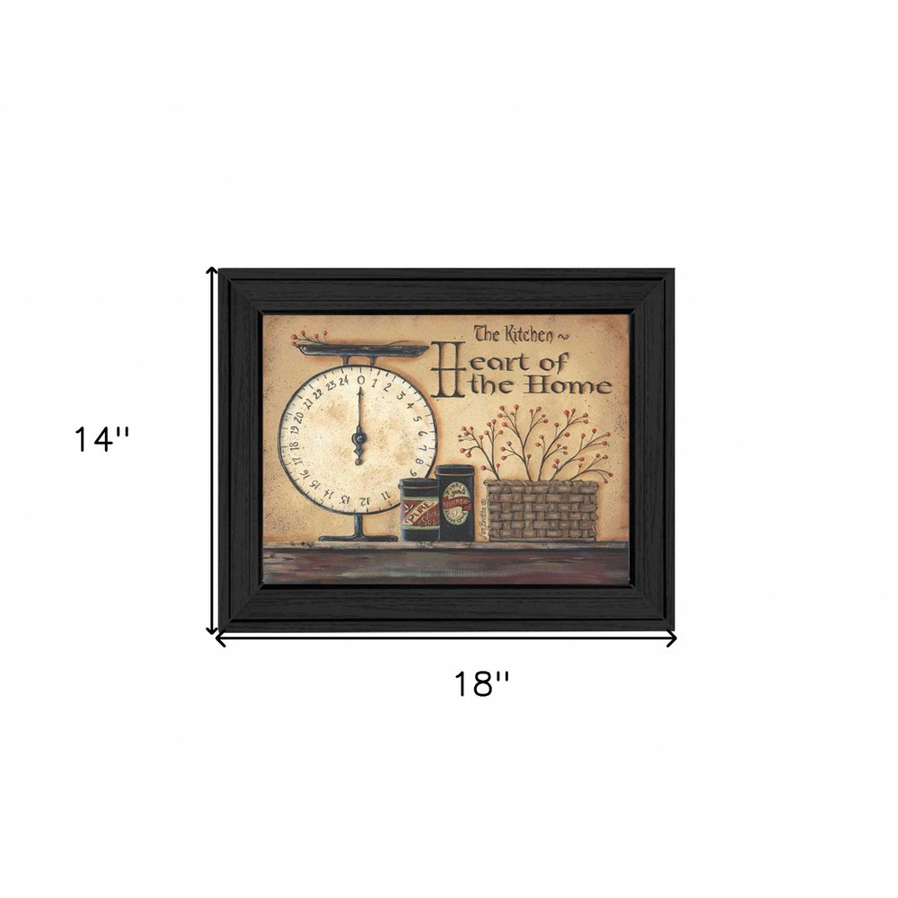Heart of the Home 3 Black Framed Print Kitchen Wall Art — view 3