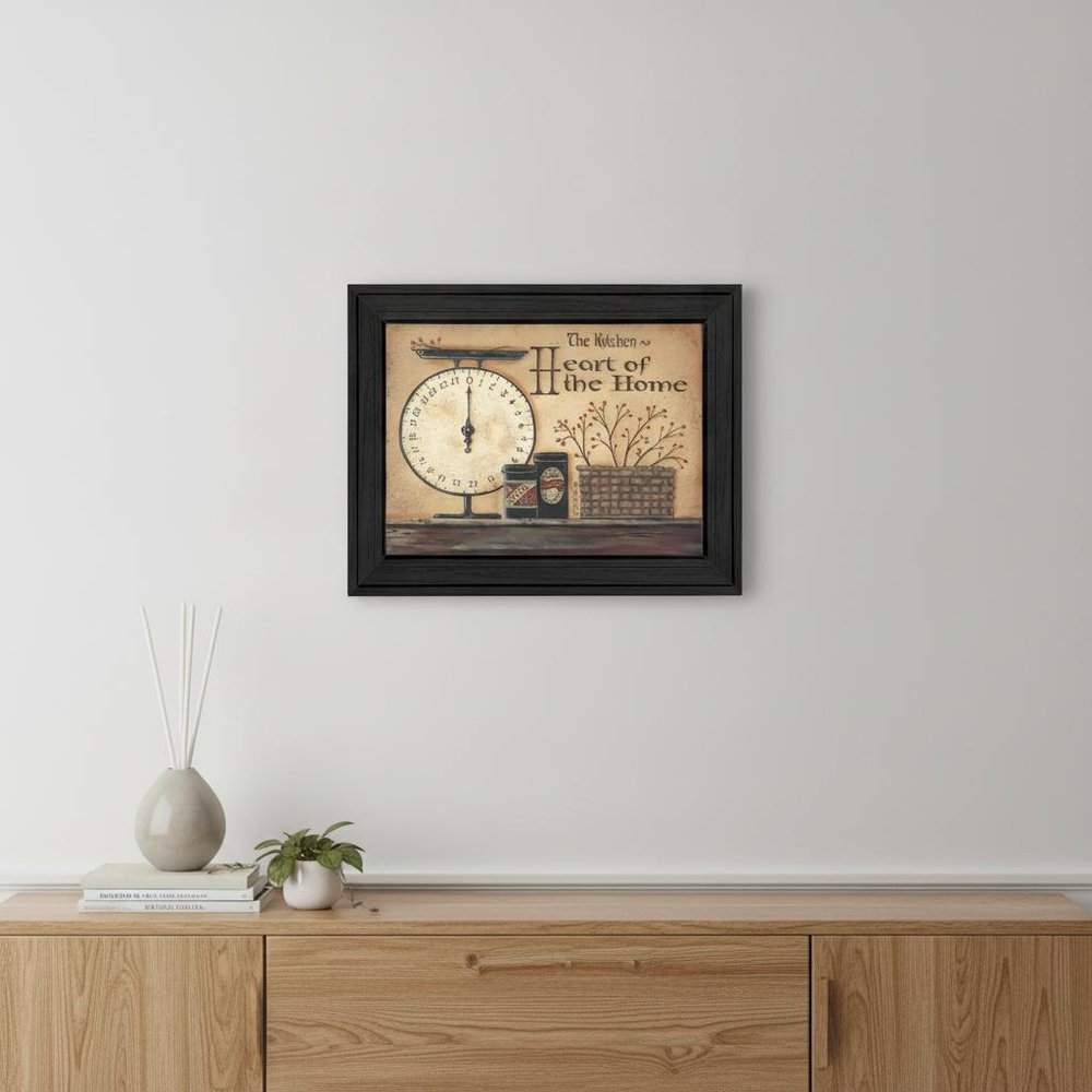 Heart of the Home 3 Black Framed Print Kitchen Wall Art — view 4