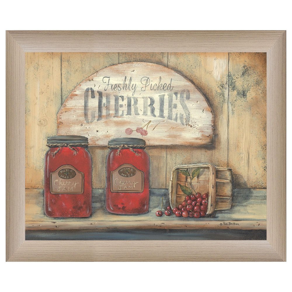 CHERRY JAM 1 Brown Framed Print Wall Art HomeRoots
