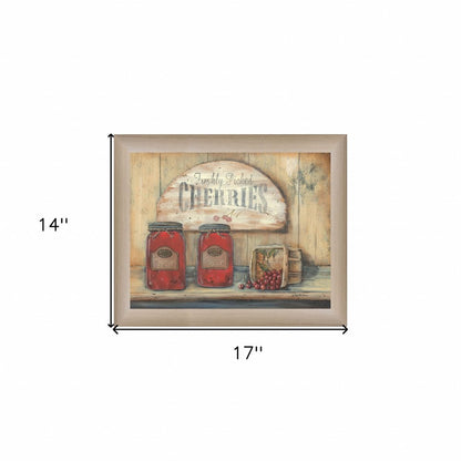 CHERRY JAM 1 Brown Framed Print Wall Art HomeRoots