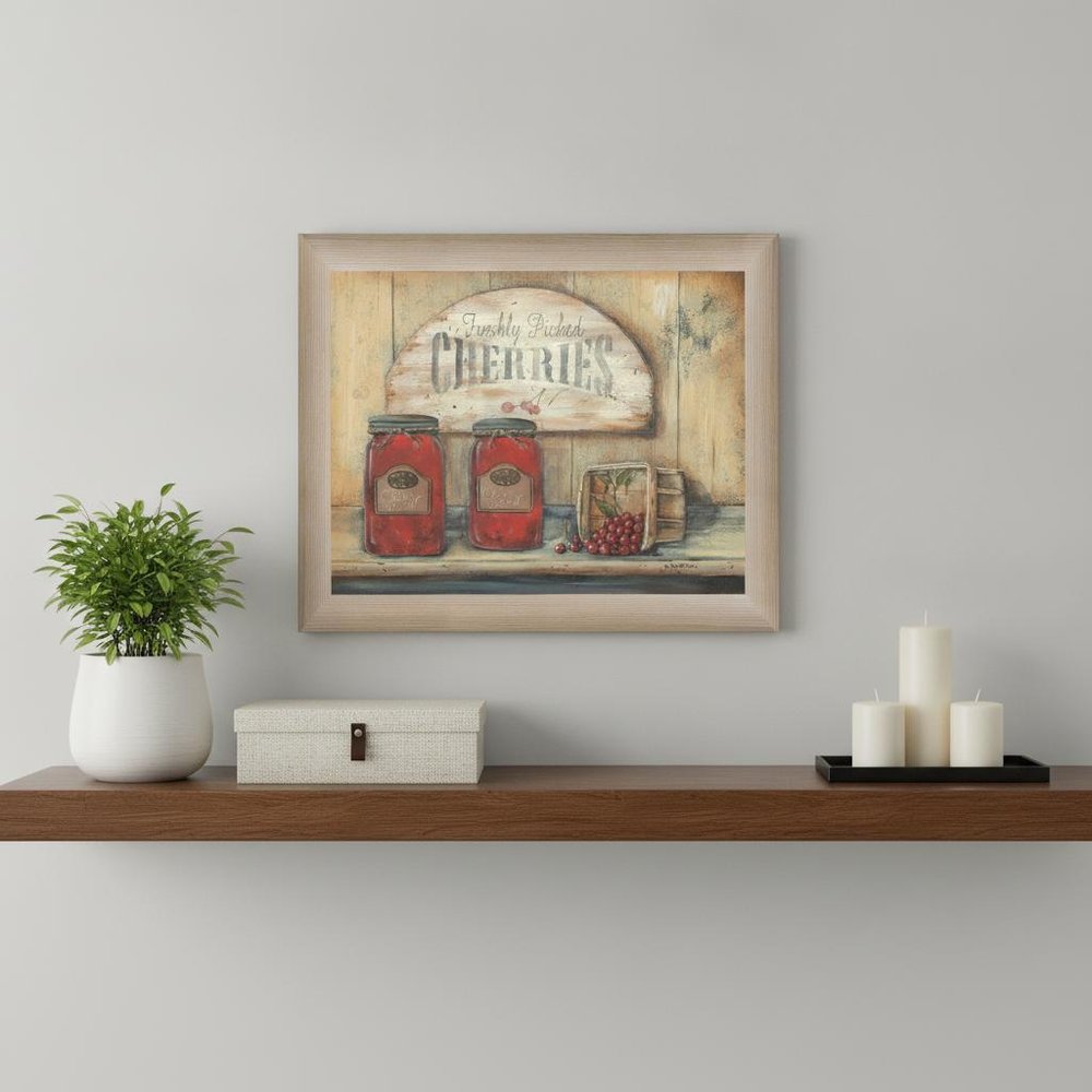 CHERRY JAM 1 Brown Framed Print Wall Art — view 1
