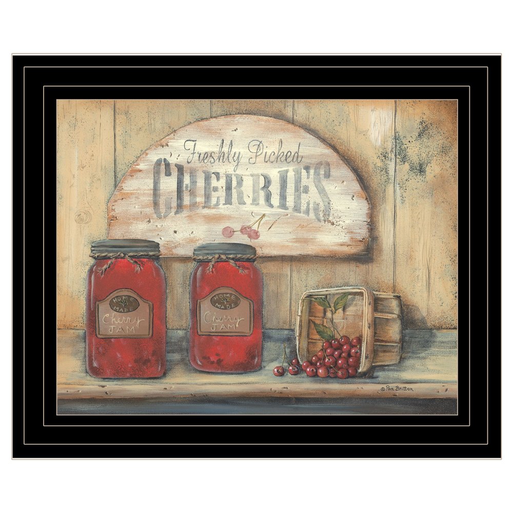 CHERRY JAM 2 Black Framed Print Wall Art — view 1