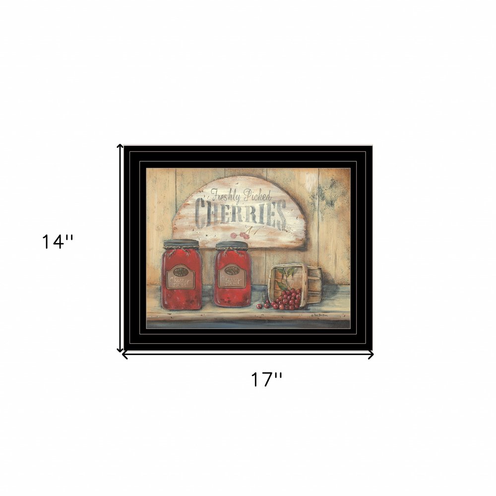 CHERRY JAM 2 Black Framed Print Wall Art — view 3