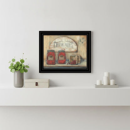 CHERRY JAM 2 Black Framed Print Wall Art
