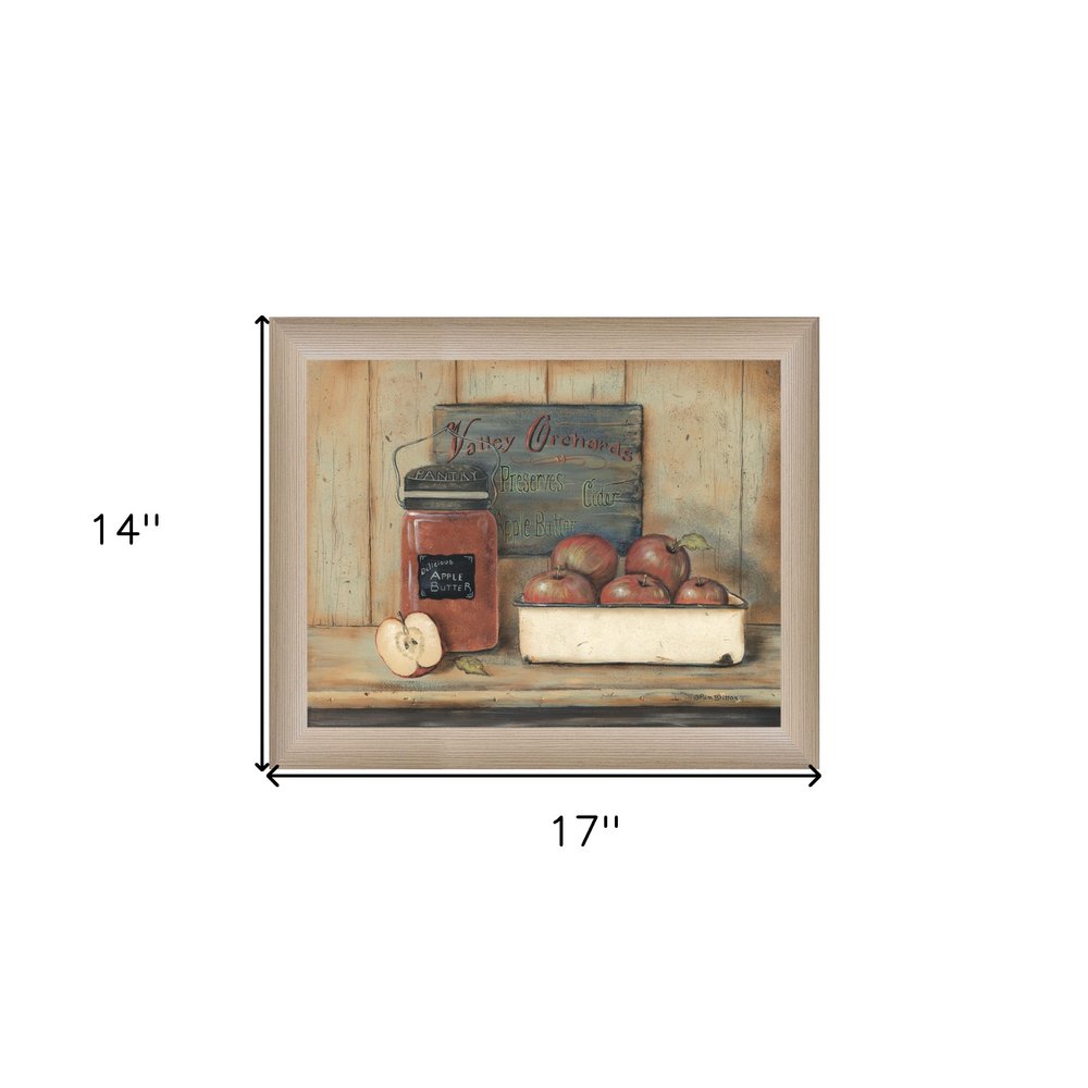 Apple Butter 1 Brown Framed Print Wall Art — view 3