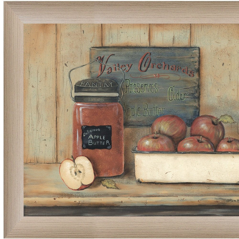 Apple Butter 1 Brown Framed Print Wall Art — view 4