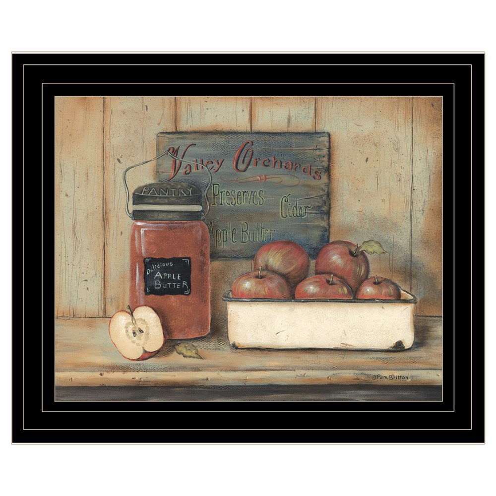 Apple Butter 2 Black Framed Print Kitchen Wall Art — view 1
