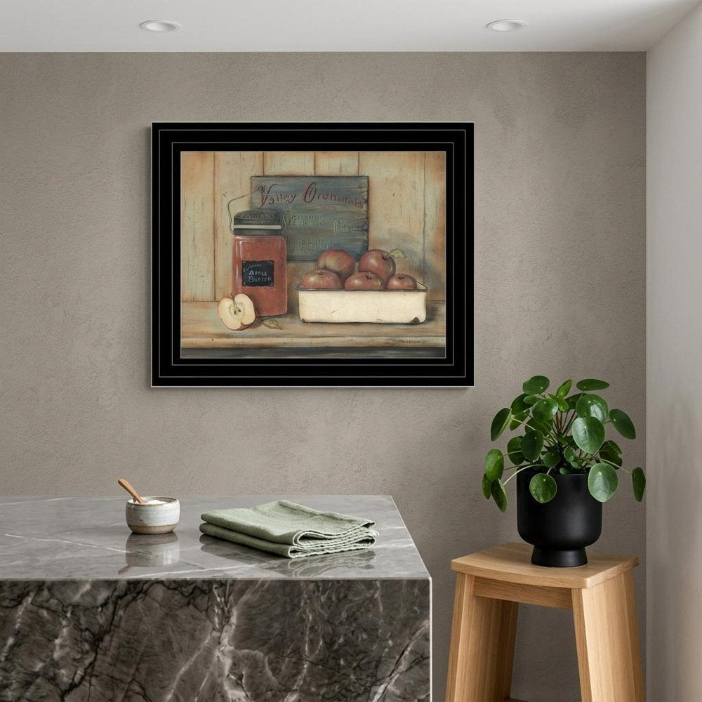 Apple Butter 2 Black Framed Print Kitchen Wall Art — view 3