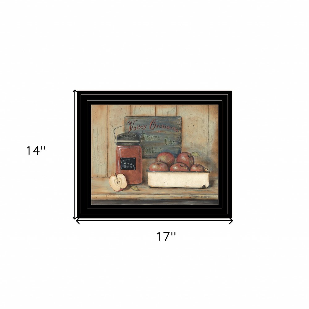 Apple Butter 2 Black Framed Print Kitchen Wall Art — view 2