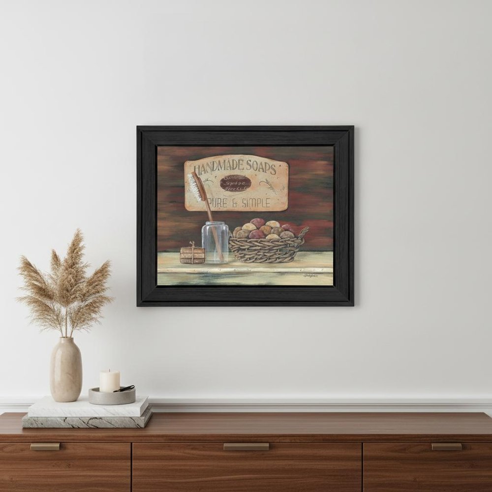 Handmade Soaps 1 Black Framed Print Bathroom Wall Art — view 5