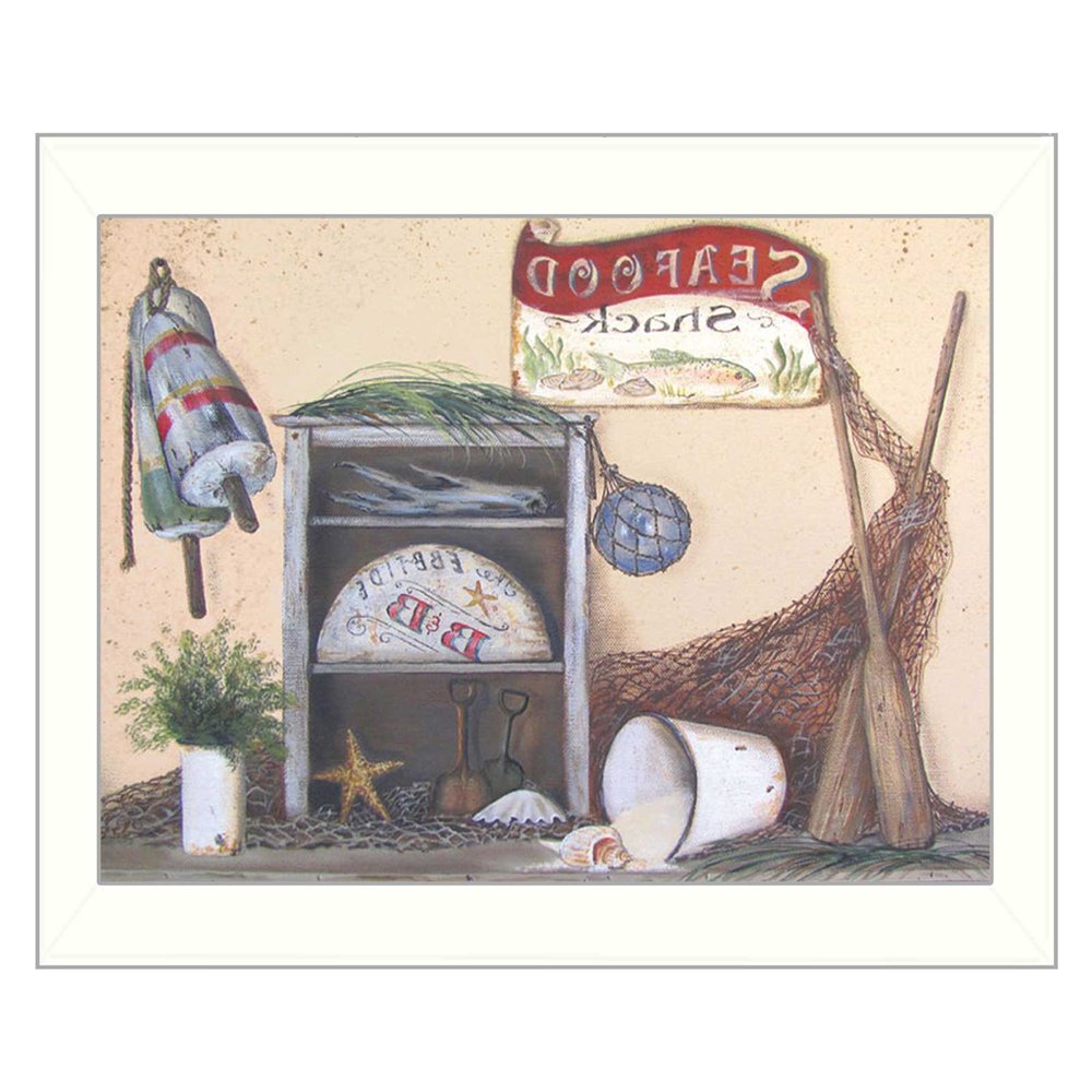 Seafood Shack White Picture Frame Print Kitchen Wall Art — view 3