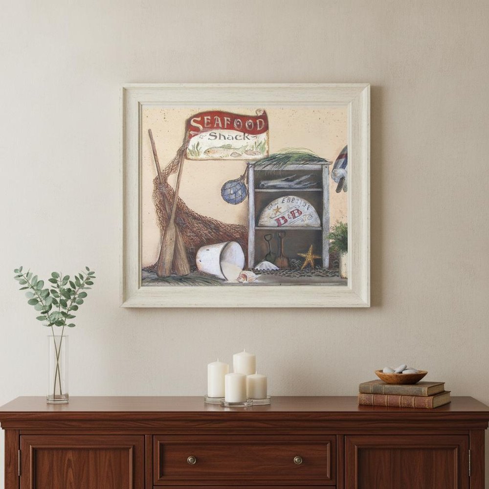 Seafood Shack White Picture Frame Print Kitchen Wall Art — view 5