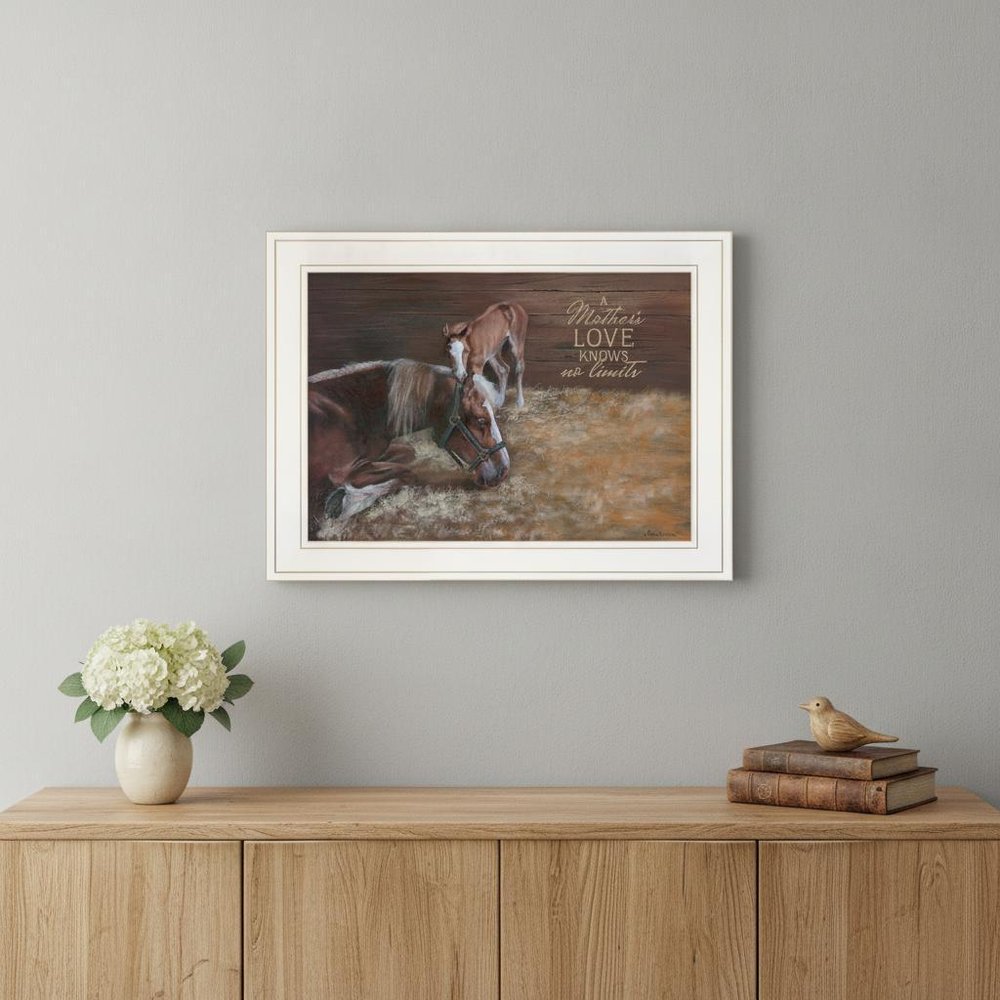 A Mother Love Horses 1 White Framed Print Wall Art — view 5