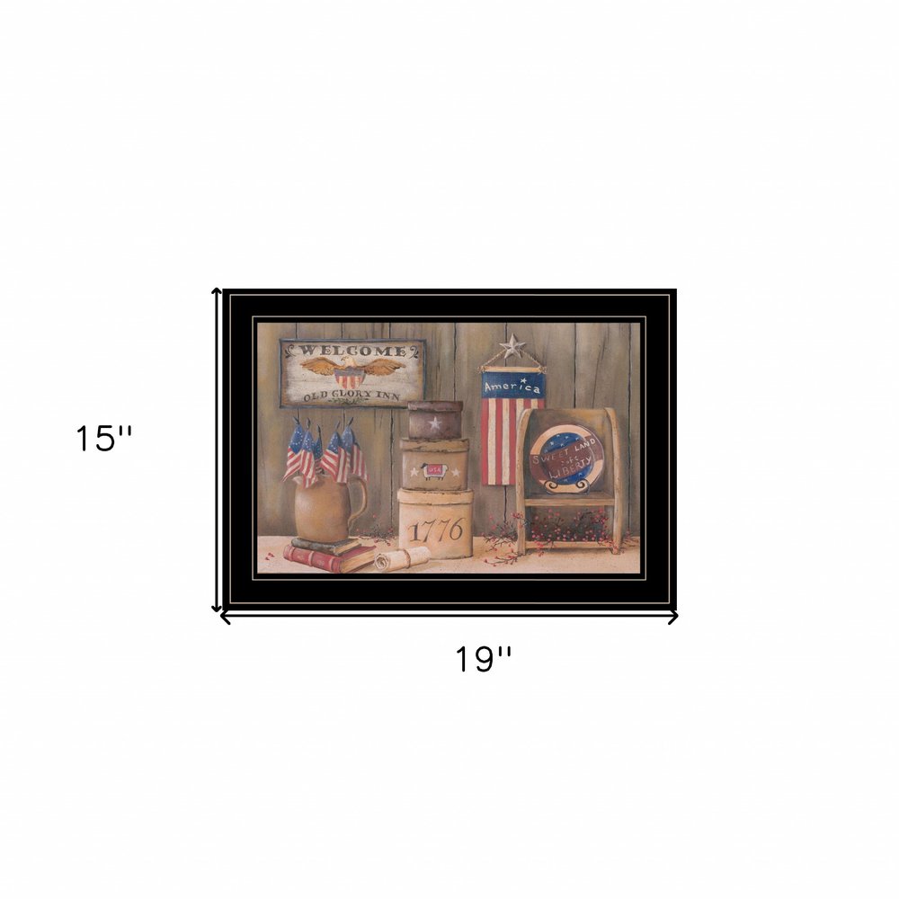 Sweet Land of Liberty 3 Black Framed Print Wall Art — view 3