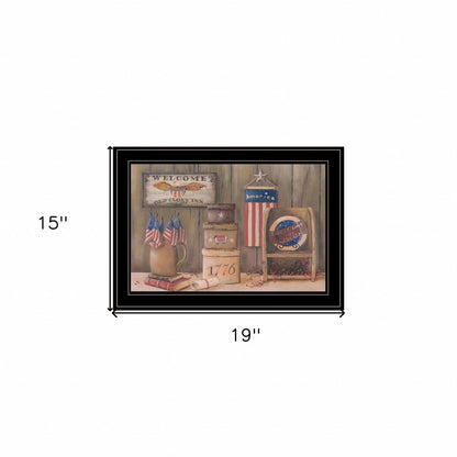 Sweet Land of Liberty 3 Black Framed Print Wall Art