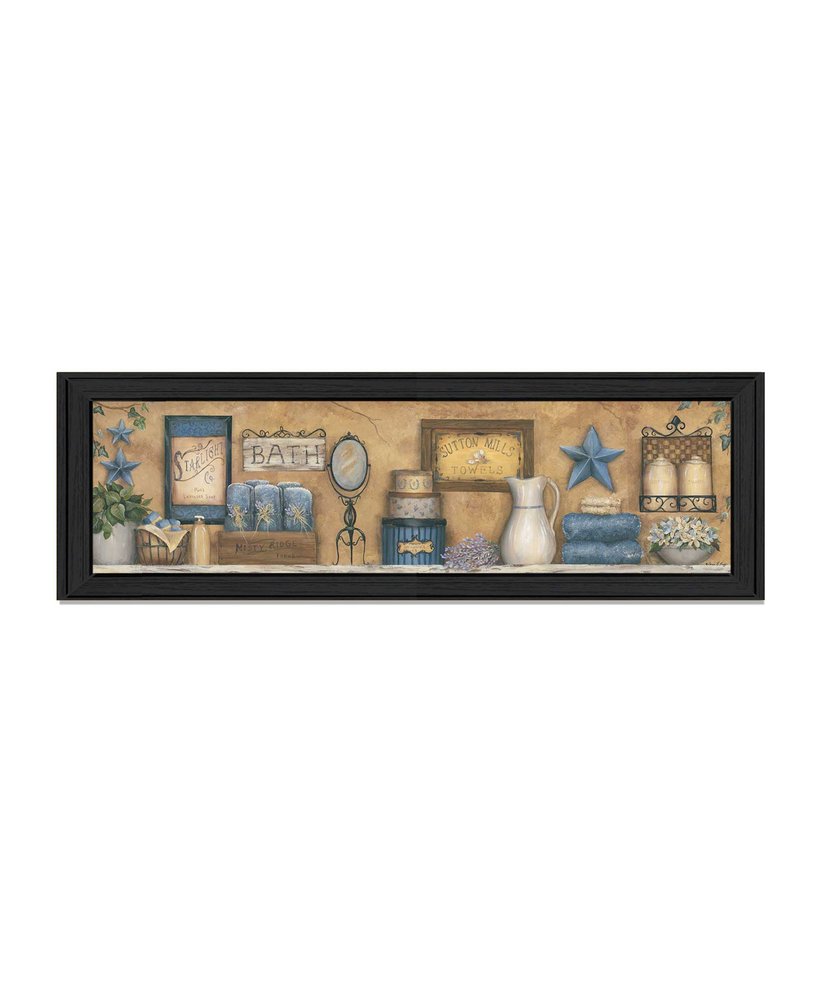 Starlight Bath 1 Black Framed Print Bathroom Wall Art — view 1