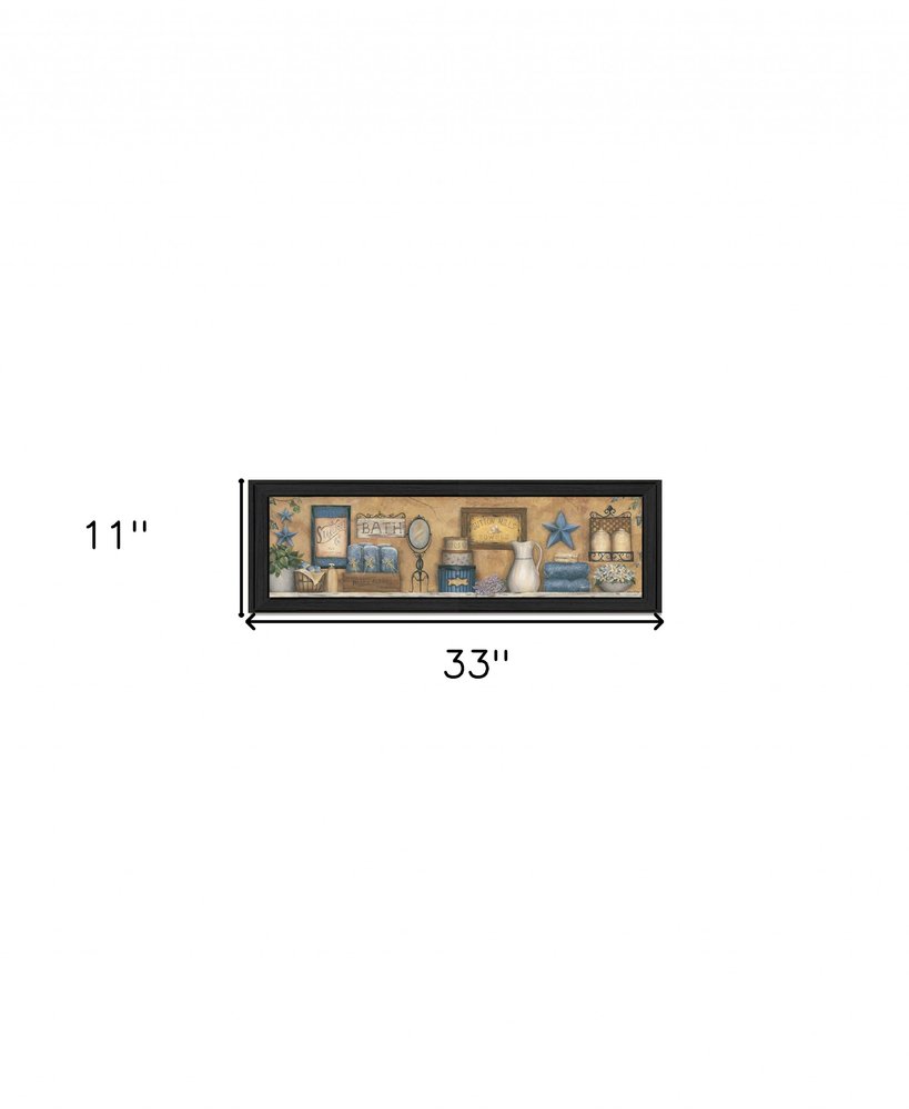 Starlight Bath 1 Black Framed Print Bathroom Wall Art — view 3