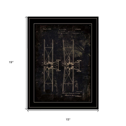 Airplane Patent I 2 Black Framed Print Wall Art