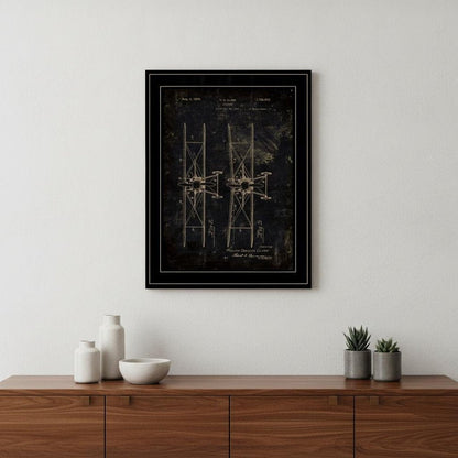 Airplane Patent I 2 Black Framed Print Wall Art