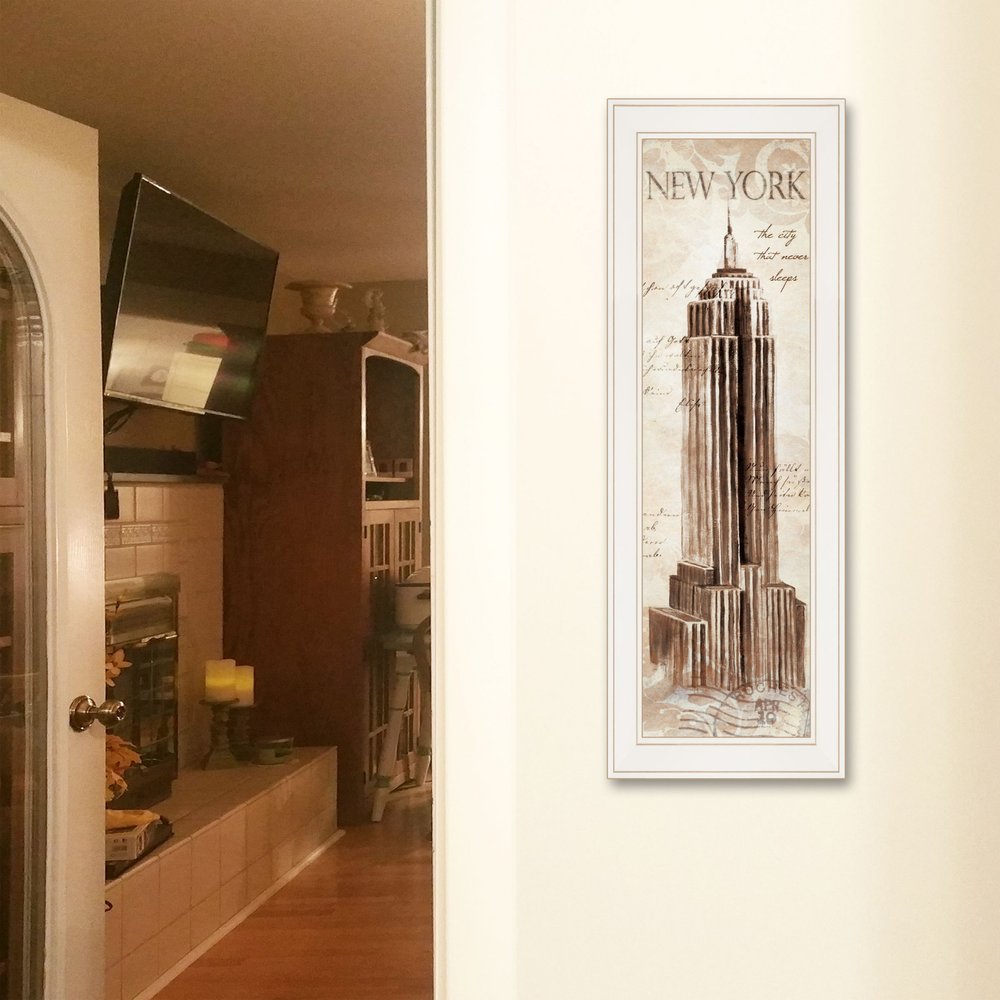 New York Panel 1 White Framed Print Wall Art — view 2