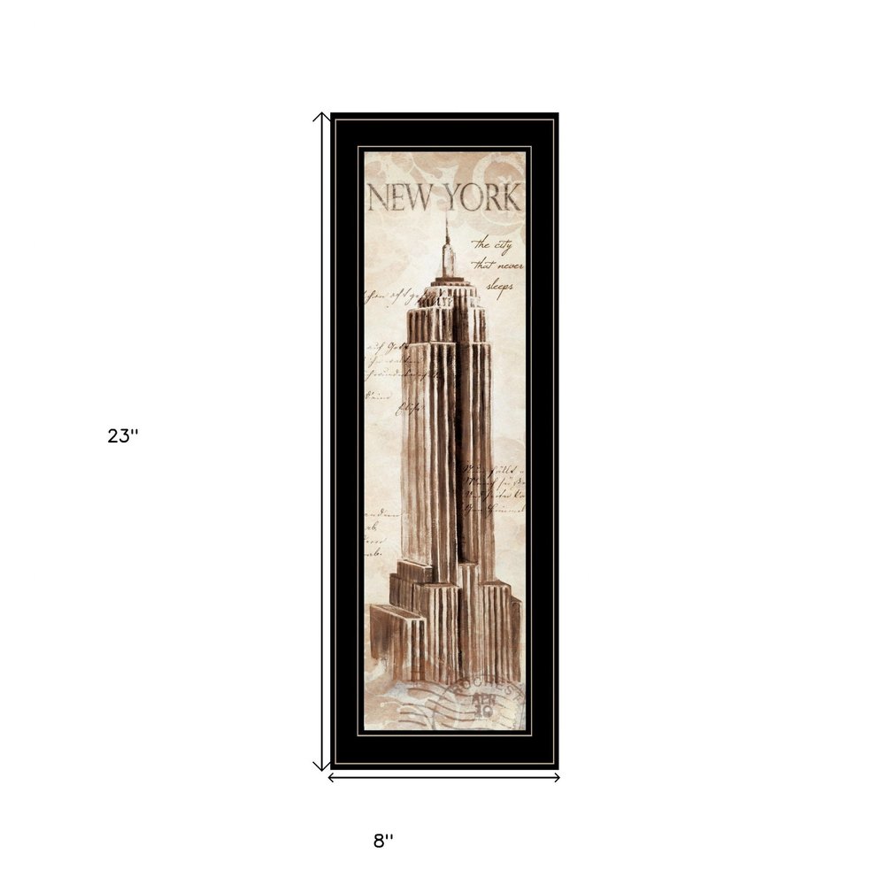 New York Panel 2 Black Framed Print Wall Art — view 4