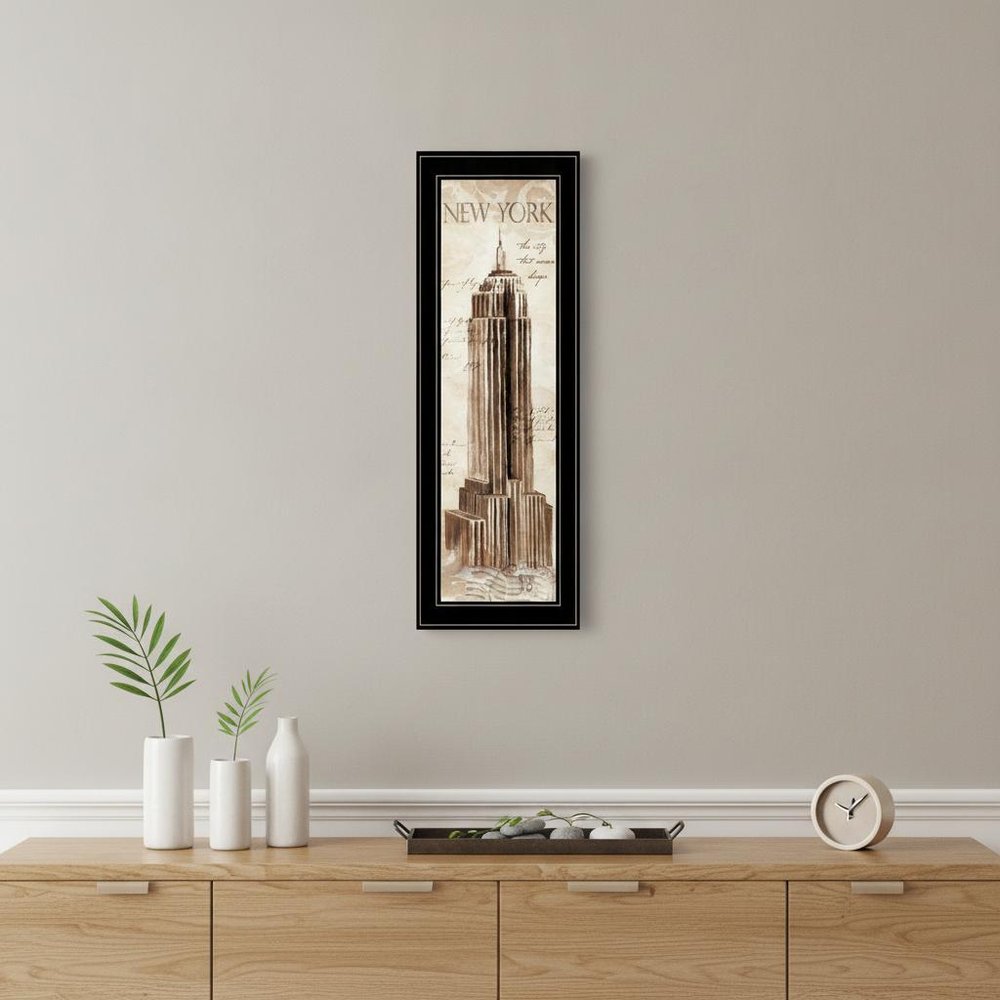 New York Panel 2 Black Framed Print Wall Art — view 5