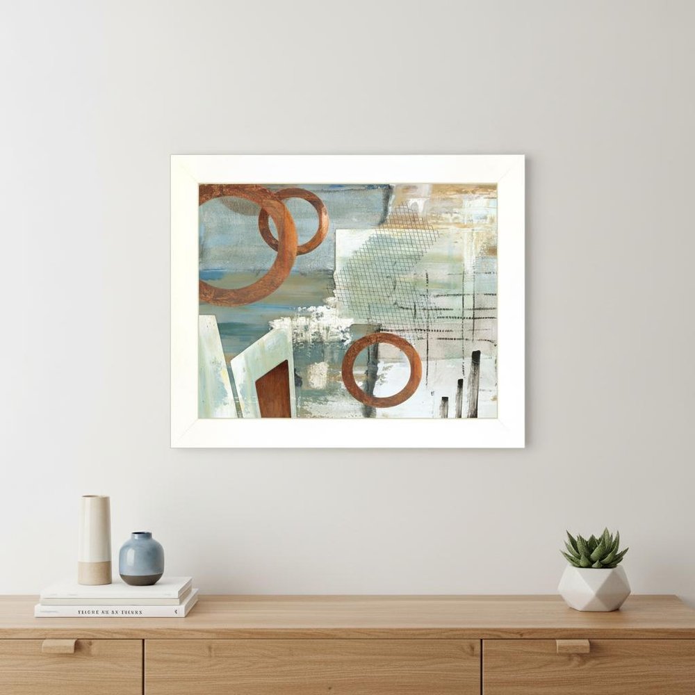 Balance this II 1 White Framed Print Wall Art — view 4