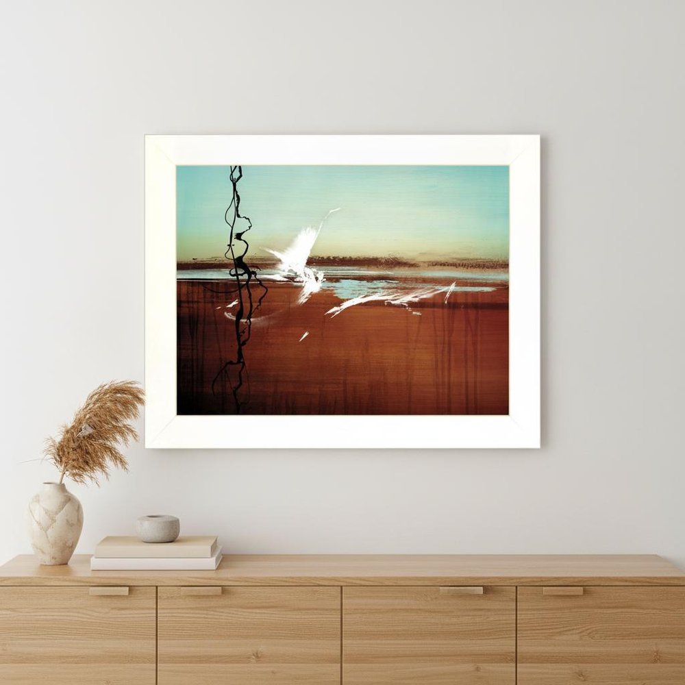 p-Oxybis(benzenesulfonyl hydrazide) White Framed Print Wall Art — view 4