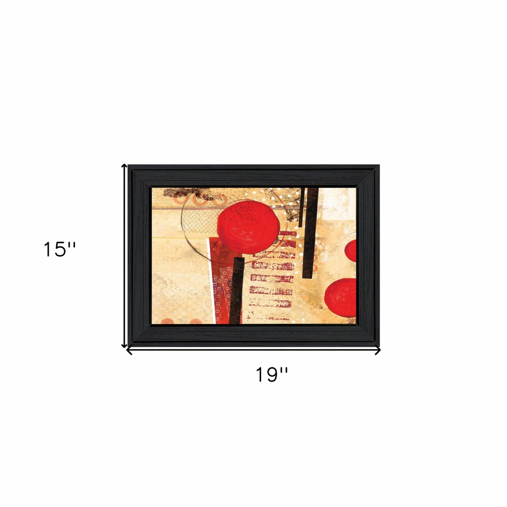 Circular Abstract 2 Black Framed Print Wall Art — view 3