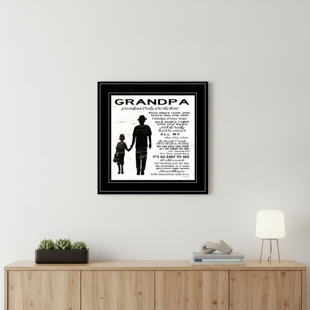 My Grandpa is the Best 1 Black Framed Print Wall Art — view 5