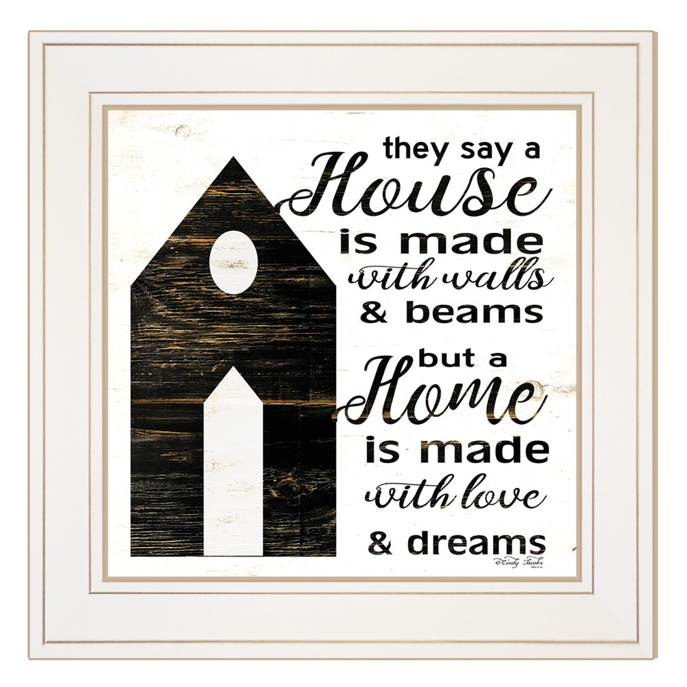 A Housee White Framed Print Wall Art — view 1