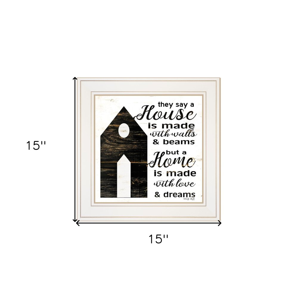 A Housee White Framed Print Wall Art — view 4