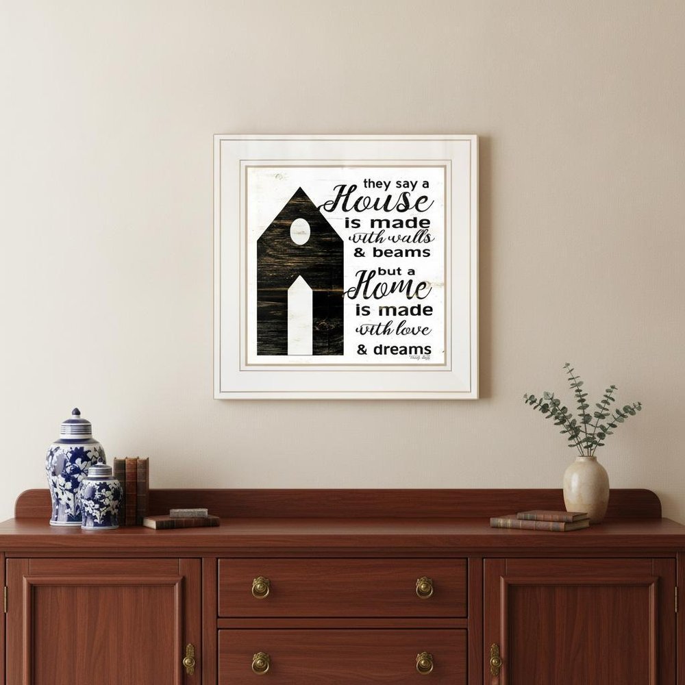 A Housee White Framed Print Wall Art — view 5