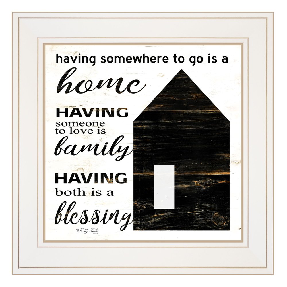 A Blessing 1 White Framed Print Wall Art — view 1