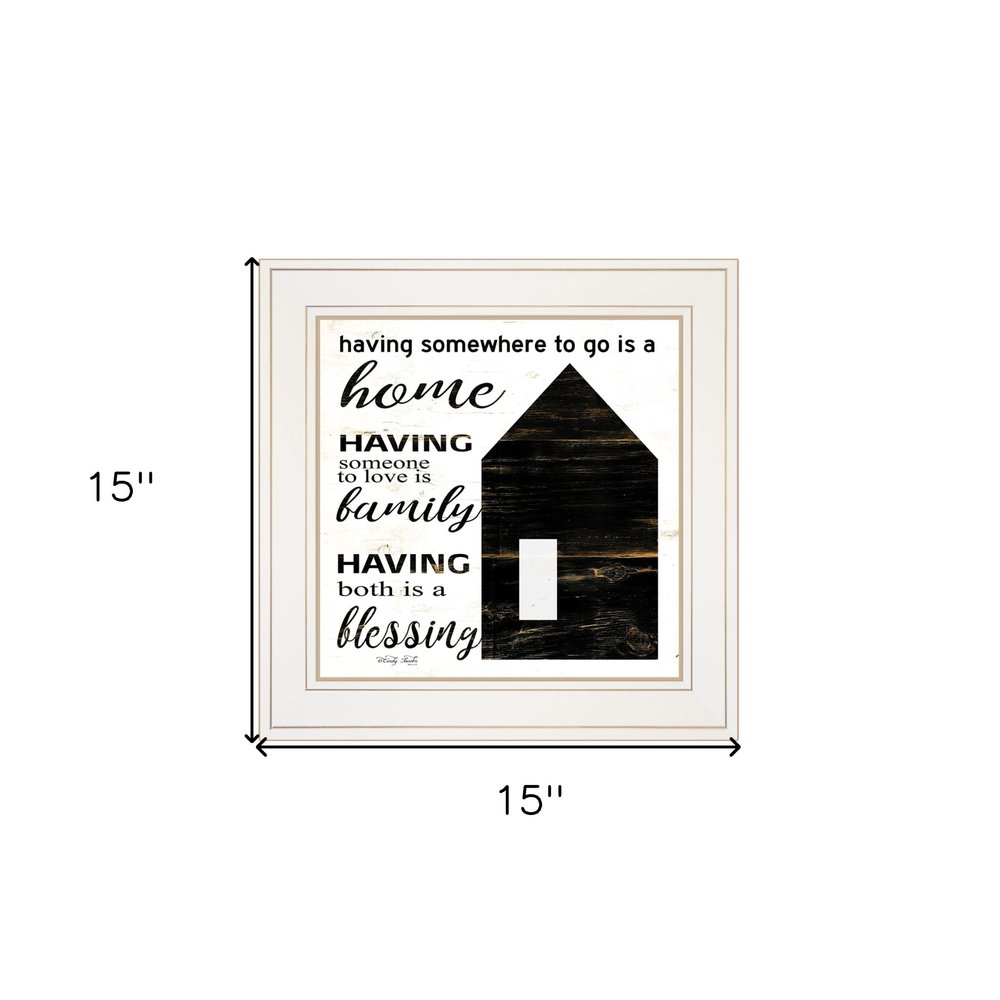 A Blessing 1 White Framed Print Wall Art — view 4