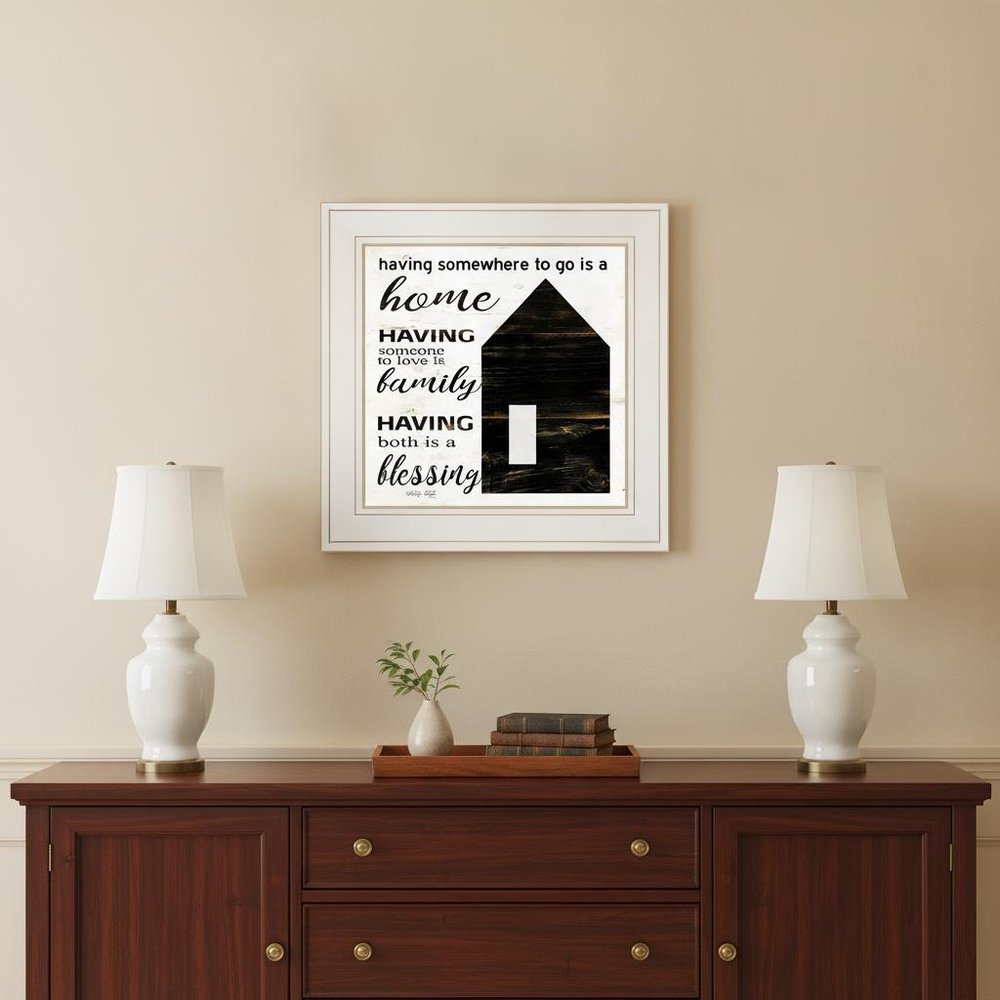 A Blessing 1 White Framed Print Wall Art — view 5