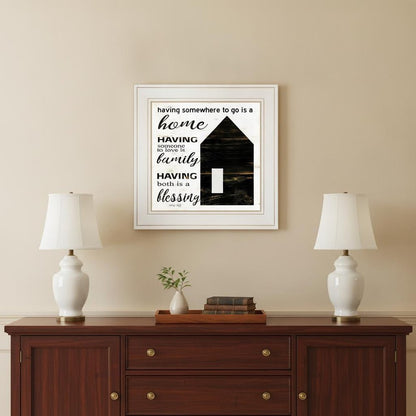 A Blessing 1 White Framed Print Wall Art