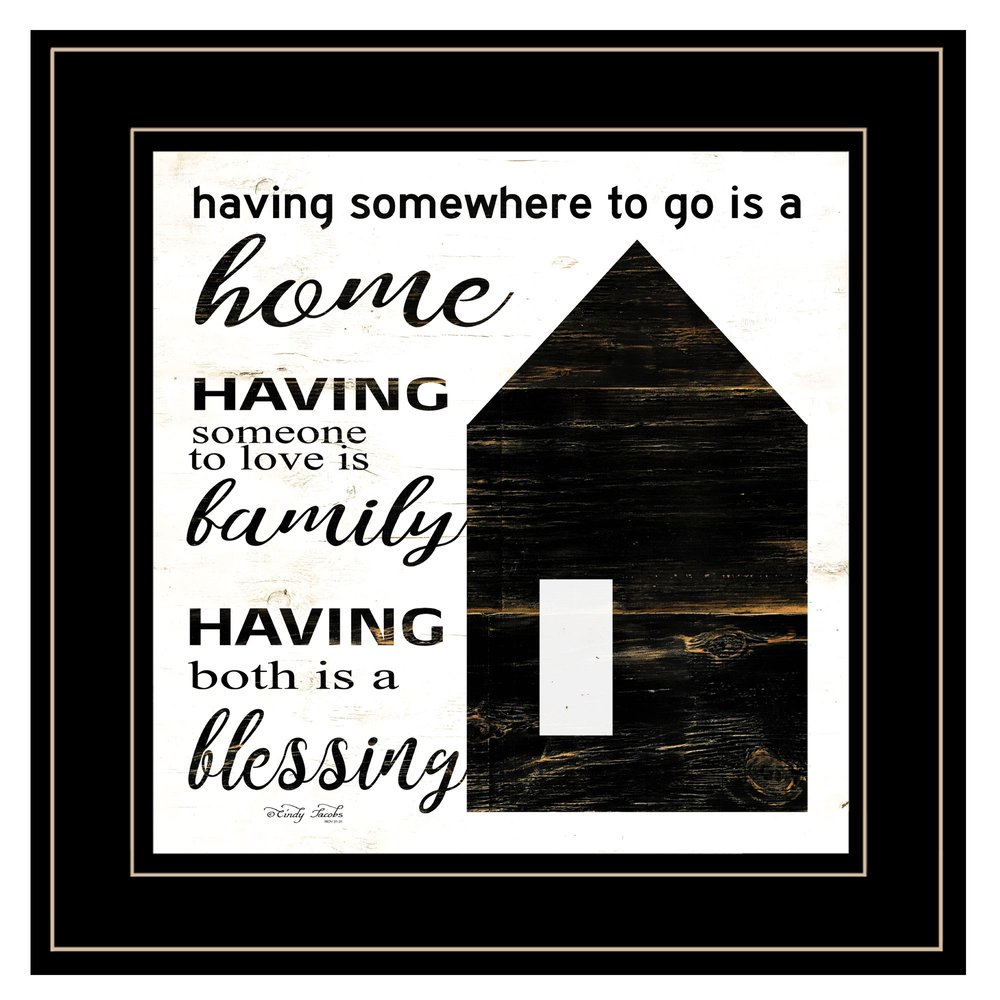 A Blessing 2 Black Framed Print Wall Art — view 1