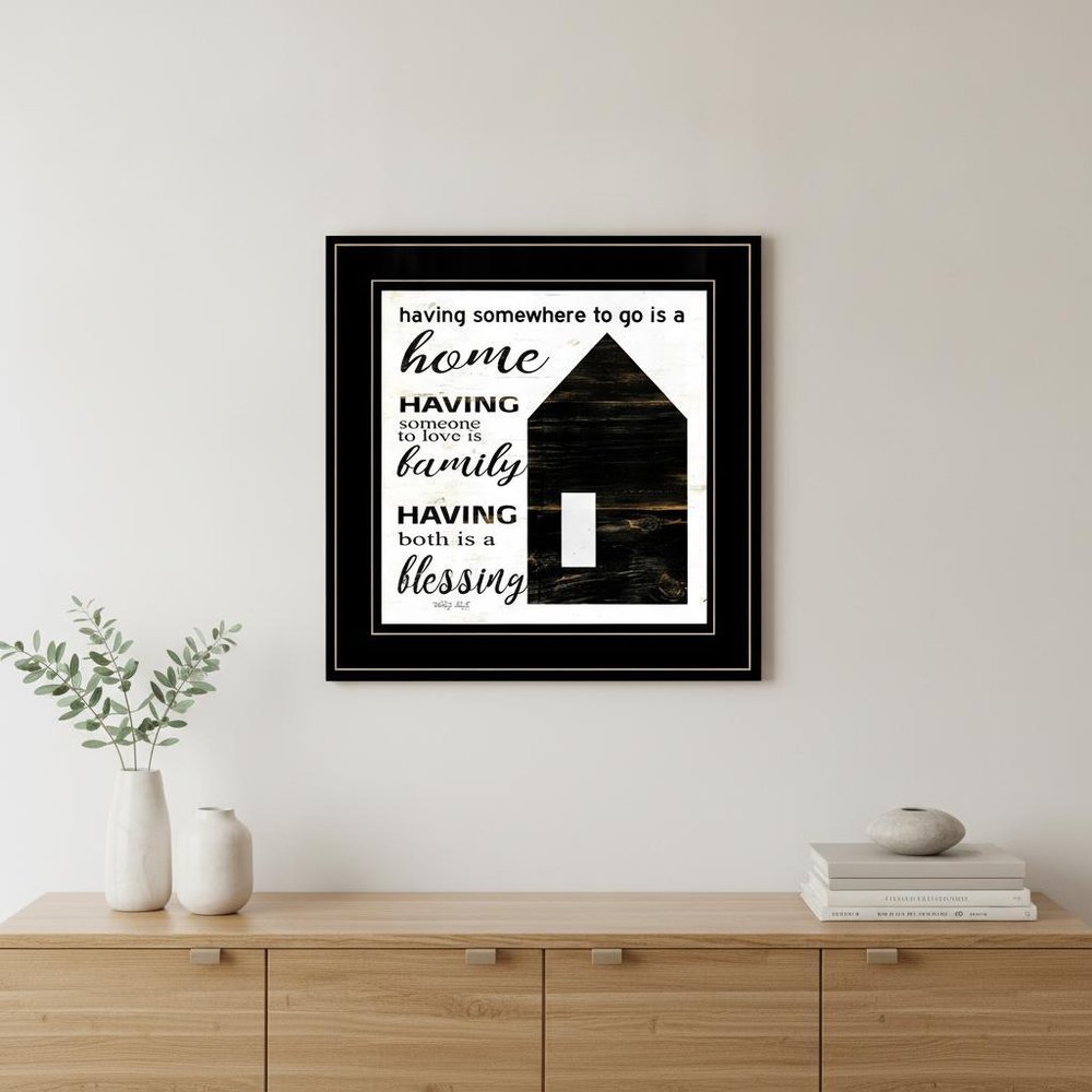 A Blessing 2 Black Framed Print Wall Art — view 5