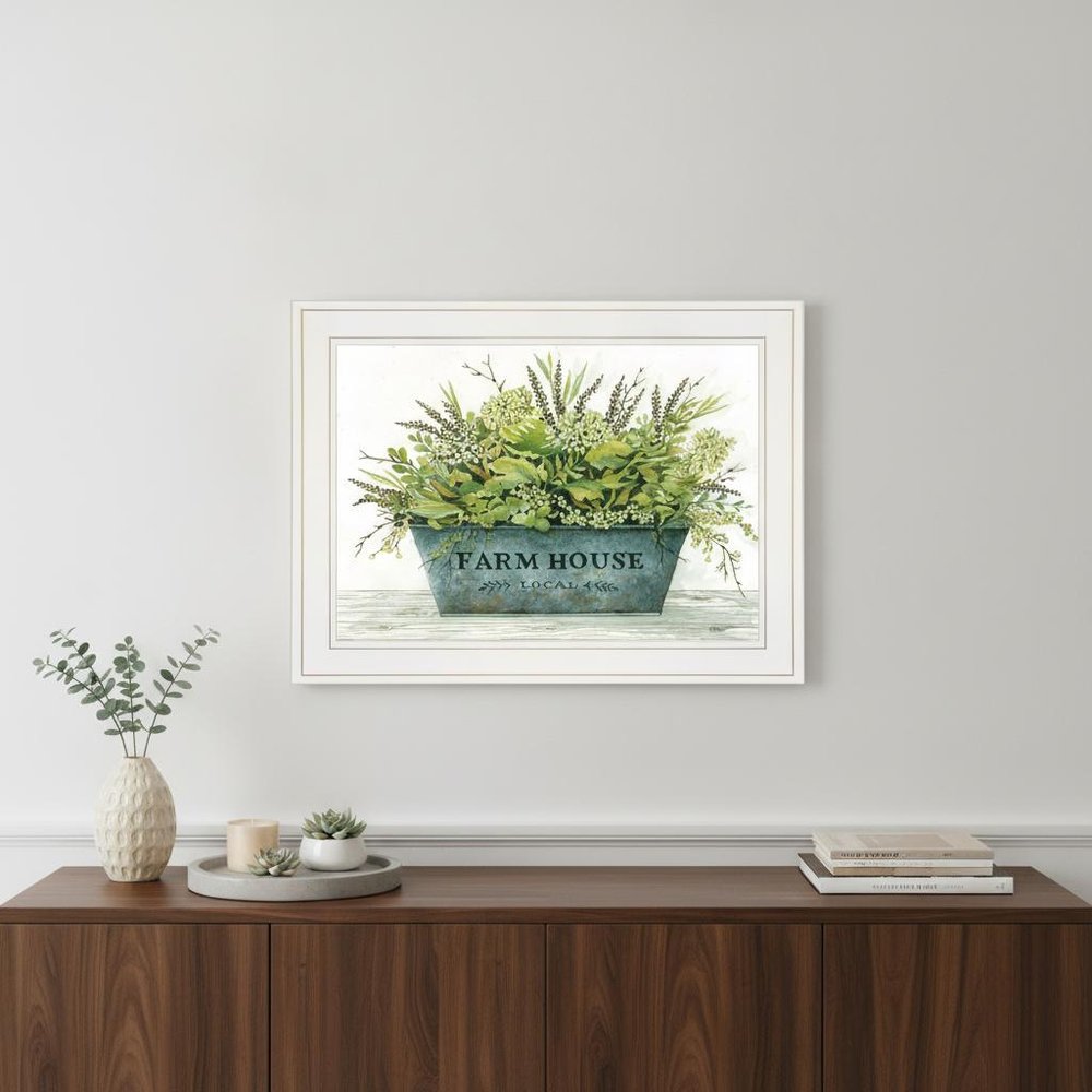 Farmhouse White Framed Print Wall Art — view 4