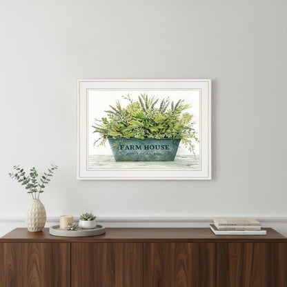 Farmhouse White Framed Print Wall Art
