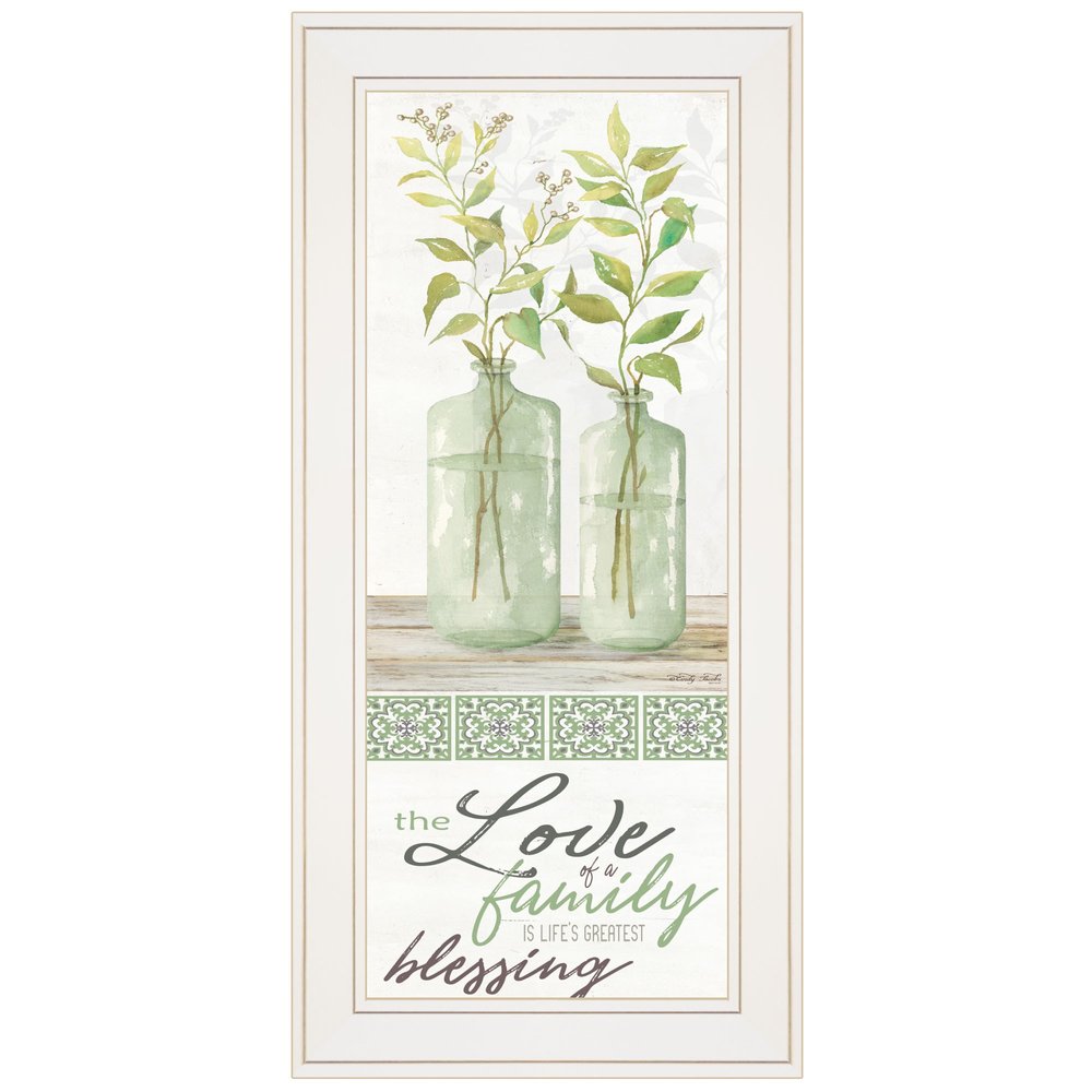 The Love of a Family White Framed Print Wall Art — view 1